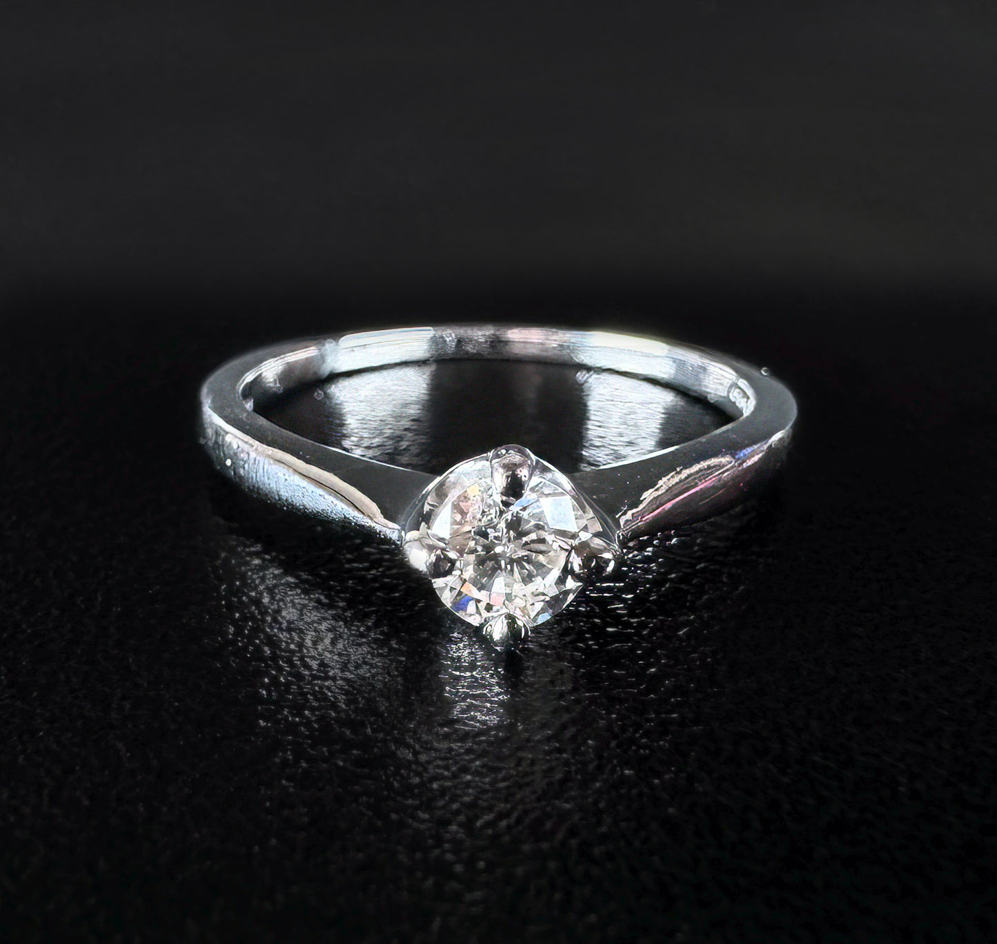 18ct Gold Diamond Ring – 0.32ct – H/SI