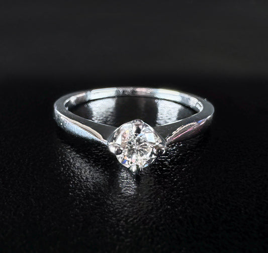 18ct Gold Diamond Ring – 0.32ct – H/SI